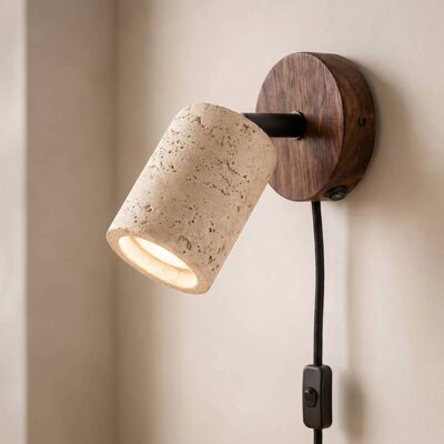 Wandspot Carlotta Lucande, crème / amber, Woon-/ Eetkamer, Beton, Modern, wandlamp Wandspot Carlotta Lucande, crème / amber, Woon-/ Eetkamer, Beton, Modern, wandlamp