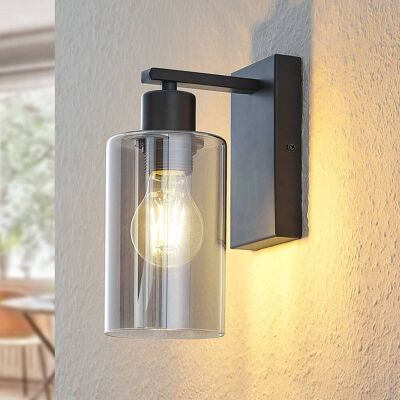 Wandlamp Emavi Lindby, dimbaar, zwart, Woon-/ Eetkamer, metaal, Modern, wandlamp Wandlamp Emavi Lindby, dimbaar, zwart, Woon-/ Eetkamer, metaal, Modern, wandlamp