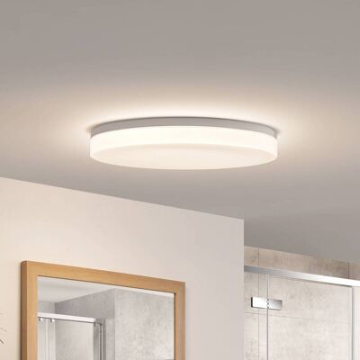 LED-plafondlamp Wynion PRIOS, dimbaar, wit / opaal, Badkamer, Kunststof, Modern, LED plafondlamp LED-plafondlamp Wynion PRIOS, dimbaar, wit / opaal, Badkamer, Kunststof, Modern, LED plafondlamp