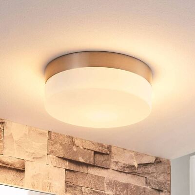 Plafondlamp Amilia Lindby, dimbaar, Badkamer, Glas, Modern, Plafondlamp badkamer Plafondlamp Amilia Lindby, dimbaar, Badkamer, Glas, Modern, Plafondlamp badkamer