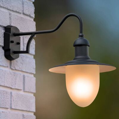 Lucide Wandlamp buiten Aruba, dimbaar, zwart, metaal, Landelijk, Wandlamp buiten Lucide Wandlamp buiten Aruba, dimbaar, zwart, metaal, Landelijk, Wandlamp buiten