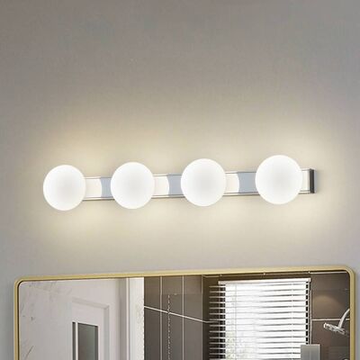 Wandlamp Myrra Lucande, chroom / zilver, Badkamer, Aluminium, Modern, Wandlamp Wandlamp Myrra Lucande, chroom / zilver, Badkamer, Aluminium, Modern, Wandlamp
