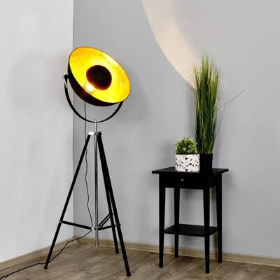 Vloerlamp Mineva Lindby, zwart, Woon-/ Eetkamer, metaal, Modern, vloerlamp Vloerlamp Mineva Lindby, zwart, Woon-/ Eetkamer, metaal, Modern, vloerlamp