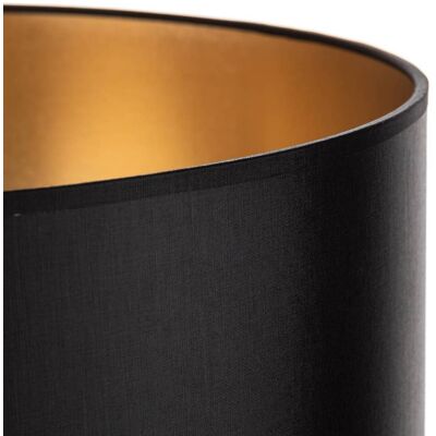 Lampenkap Alba, Ø 40 cm, E27, zwart/goud Alba HELAM, zwart, Woon-/ Eetkamer, Textiel / Stof / Zijde Lampenkap Alba, Ø 40 cm, E27, zwart/goud Alba HELAM, zwart, Woon-/ Eetkamer, Textiel / Stof / Zijde