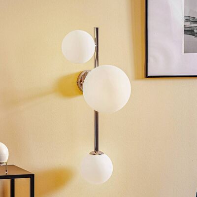 Wandlamp Dione ALDEX, dimbaar, chroom / zilver, Woon-/ Eetkamer, Glas, Modern, wandlamp Wandlamp Dione ALDEX, dimbaar, chroom / zilver, Woon-/ Eetkamer, Glas, Modern, wandlamp