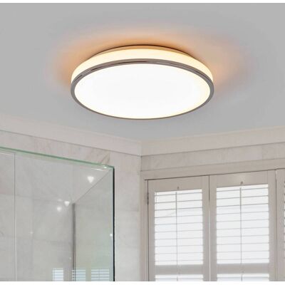 Plafondlamp Lyss Lindby, wit / opaal, Badkamer, Glas, Modern, Plafondlamp badkamer Plafondlamp Lyss Lindby, wit / opaal, Badkamer, Glas, Modern, Plafondlamp badkamer