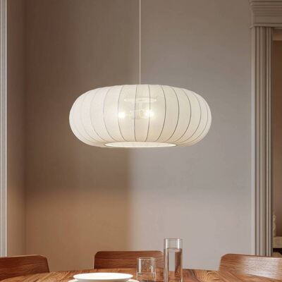 Hanglamp Helin Lindby, dimbaar, wit / opaal, Woon-/ Eetkamer, Textiel / Stof / Zijde, Scandinavisch, Hanglamp Hanglamp Helin Lindby, dimbaar, wit / opaal, Woon-/ Eetkamer, Textiel / Stof / Zijde, Scandinavisch, Hanglamp