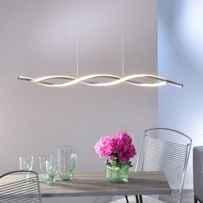 Paul Neuhaus Hanglamp Polina, dimbaar, alu / grijs / zink, Woon-/ Eetkamer, metaal, Modern Paul Neuhaus Hanglamp Polina, dimbaar, alu / grijs / zink, Woon-/ Eetkamer, metaal, Modern