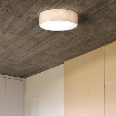 FISCHER & HONSEL Plafondlamp Thor, dimbaar, crème / amber, Woon-/ Eetkamer, Textiel / Stof / Zijde, Modern, plafondlamp FISCHER & HONSEL Plafondlamp Thor, dimbaar, crème / amber, Woon-/ Eetkamer, Textiel / Stof / Zijde, Modern, plafondlamp