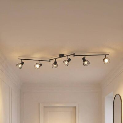 Plafondlamp Piena Lindby, dimbaar, zwart, Woon-/ Eetkamer, metaal, Modern, plafondlamp Plafondlamp Piena Lindby, dimbaar, zwart, Woon-/ Eetkamer, metaal, Modern, plafondlamp