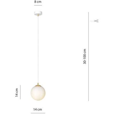 Glazen hanglamp Royal EMIBIG LIGHTING, dimbaar, wit / opaal, Woon-/ Eetkamer, Modern, hanglamp Glazen hanglamp Royal EMIBIG LIGHTING, dimbaar, wit / opaal, Woon-/ Eetkamer, Modern, hanglamp
