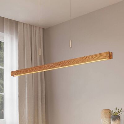 Hanglamp Alimara Lindby, dimbaar, hout licht, Woon-/ Eetkamer, metaal, Modern, Hanglamp Hanglamp Alimara Lindby, dimbaar, hout licht, Woon-/ Eetkamer, metaal, Modern, Hanglamp