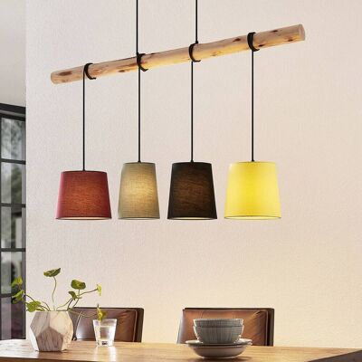 Hanglamp Moskau Lindby, dimbaar, hout licht, Woon-/ Eetkamer, Hout, Modern, Hanglamp Hanglamp Moskau Lindby, dimbaar, hout licht, Woon-/ Eetkamer, Hout, Modern, Hanglamp