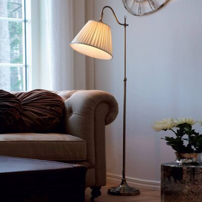 Markslöjd Vloerlamp CHARLESTON, brons / oud-messing, Woon-/ Eetkamer, metaal, Antiek, vloerlamp Markslöjd Vloerlamp CHARLESTON, brons / oud-messing, Woon-/ Eetkamer, metaal, Antiek, vloerlamp