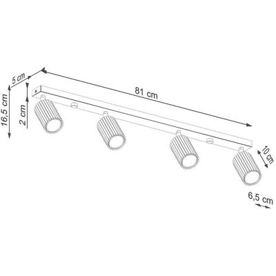 Carbon plafondspot, wit, lengte 81 cm, aluminium, 4-lamps. Karbon SOLLUX LIGHTING, dimbaar, wit / opaal, Woon-/ Eetkamer, Aluminium, Modern, halogeen spot Carbon plafondspot, wit, lengte 81 cm, aluminium, 4-lamps. Karbon SOLLUX LIGHTING, dimbaar, wit / opaal, Woon-/ Eetkamer, Aluminium, Modern, halogeen spot