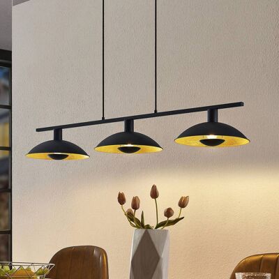 Hanglamp Narisara Lindby, dimbaar, zwart, Woon-/ Eetkamer, metaal, Modern, hanglamp Hanglamp Narisara Lindby, dimbaar, zwart, Woon-/ Eetkamer, metaal, Modern, hanglamp