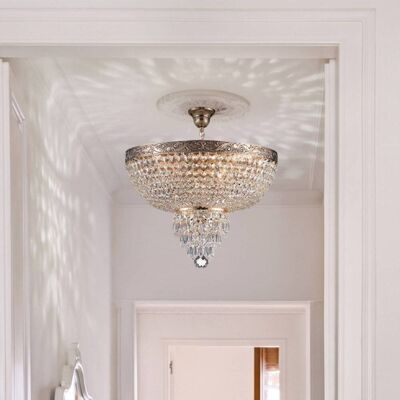 Maytoni Kroonluchter kristal Palace, dimbaar, messing / goud, Woon-/ Eetkamer, Glas, Antiek, kroonluchter Maytoni Kroonluchter kristal Palace, dimbaar, messing / goud, Woon-/ Eetkamer, Glas, Antiek, kroonluchter