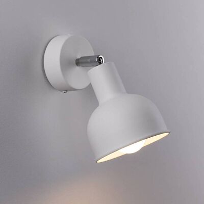 Wandspot Elba SOLLUX LIGHTING, dimbaar, wit / opaal, Hal, metaal, wandlamp Wandspot Elba SOLLUX LIGHTING, dimbaar, wit / opaal, Hal, metaal, wandlamp