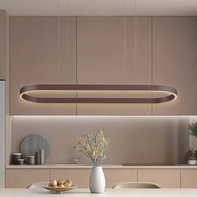 Slimme hanglamp Melinay Lucande, dimbaar, bruin / roest, Woon-/ Eetkamer, Aluminium, Modern, Slimme hanglamp Slimme hanglamp Melinay Lucande, dimbaar, bruin / roest, Woon-/ Eetkamer, Aluminium, Modern, Slimme hanglamp