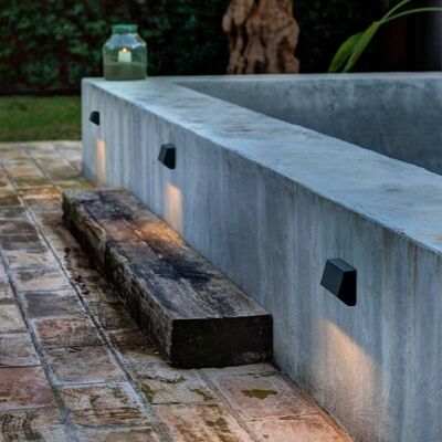 FARO BARCELONA LED-wandlamp buiten Must, alu / grijs / zink, Kunststof, Modern, LED wandlamp buiten FARO BARCELONA LED-wandlamp buiten Must, alu / grijs / zink, Kunststof, Modern, LED wandlamp buiten
