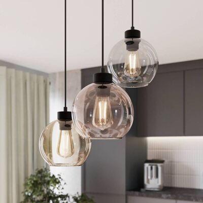 Glazen hanglamp Cubus TK Lighting, dimbaar, helder / transparant, Woon-/ Eetkamer, Glas, Modern, hanglamp Glazen hanglamp Cubus TK Lighting, dimbaar, helder / transparant, Woon-/ Eetkamer, Glas, Modern, hanglamp