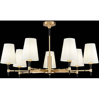 Maytoni Kroonluchter Zaragoza, dimbaar, messing / goud, Woon-/ Eetkamer, metaal, Modern, kroonluchter Maytoni Kroonluchter Zaragoza, dimbaar, messing / goud, Woon-/ Eetkamer, metaal, Modern, kroonluchter