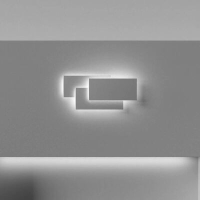 Maytoni LED-wandlamp Trame, wit / opaal, Woon-/ Eetkamer, metaal, Modern, LED wandlamp Maytoni LED-wandlamp Trame, wit / opaal, Woon-/ Eetkamer, metaal, Modern, LED wandlamp