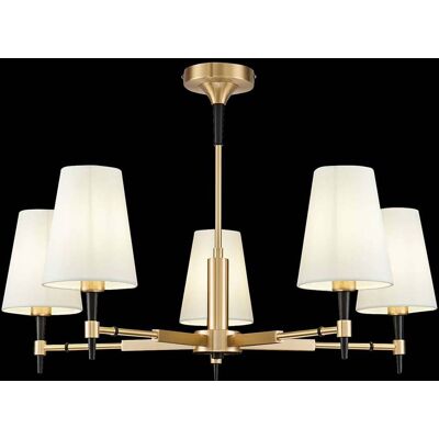 Maytoni Kroonluchter Zaragoza, dimbaar, messing / goud, Woon-/ Eetkamer, metaal, Modern, kroonluchter Maytoni Kroonluchter Zaragoza, dimbaar, messing / goud, Woon-/ Eetkamer, metaal, Modern, kroonluchter