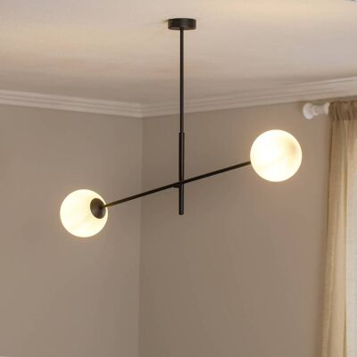 Plafondlamp Linear EMIBIG LIGHTING, dimbaar, zwart, Woon-/ Eetkamer, metaal, Modern, plafondlamp Plafondlamp Linear EMIBIG LIGHTING, dimbaar, zwart, Woon-/ Eetkamer, metaal, Modern, plafondlamp