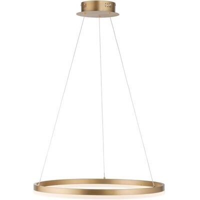 Paul Neuhaus Hanglamp Titus, dimbaar, messing / goud, Woon-/ Eetkamer, Aluminium, Modern Paul Neuhaus Hanglamp Titus, dimbaar, messing / goud, Woon-/ Eetkamer, Aluminium, Modern