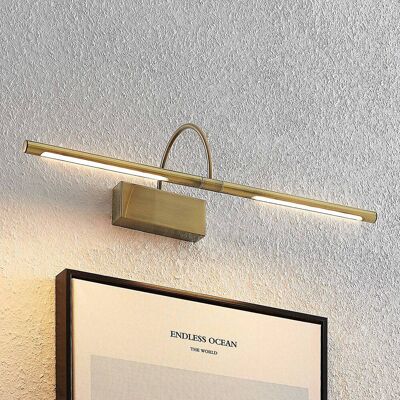 Lucande Fehmke LED schilderijlamp, messing antiek, brons / oud-messing, Woon-/ Eetkamer, Aluminium, Antiek, Wandlamp Lucande Fehmke LED schilderijlamp, messing antiek, brons / oud-messing, Woon-/ Eetkamer, Aluminium, Antiek, Wandlamp
