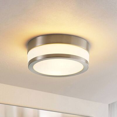 Plafondlamp Flavi Lindby, dimbaar, alu / grijs / zink, Badkamer, metaal, Modern, Plafondlamp badkamer Plafondlamp Flavi Lindby, dimbaar, alu / grijs / zink, Badkamer, metaal, Modern, Plafondlamp badkamer
