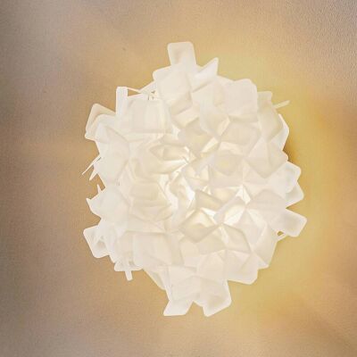 Slamp Design plafondlamp Clizia, dimbaar, wit / opaal, Woon-/ Eetkamer, Kunststof, Design, plafondlamp design Slamp Design plafondlamp Clizia, dimbaar, wit / opaal, Woon-/ Eetkamer, Kunststof, Design, plafondlamp design