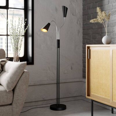 Vloerlamp Medira Lucande, zwart, Woon-/ Eetkamer, metaal, Modern, vloerlamp Vloerlamp Medira Lucande, zwart, Woon-/ Eetkamer, metaal, Modern, vloerlamp
