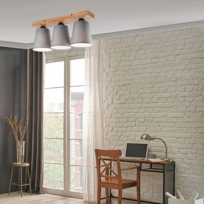 Plafondlamp Risco Envostar, dimbaar, alu / grijs / zink, Woon-/ Eetkamer, Textiel / Stof / Zijde, plafondlamp Plafondlamp Risco Envostar, dimbaar, alu / grijs / zink, Woon-/ Eetkamer, Textiel / Stof / Zijde, plafondlamp