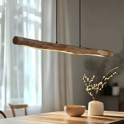 Hanglamp Nekala Lindby, dimbaar, zwart, Woon-/ Eetkamer, Hout, Scandinavisch Hanglamp Nekala Lindby, dimbaar, zwart, Woon-/ Eetkamer, Hout, Scandinavisch