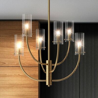Maytoni Hanglamp Arco, dimbaar, messing / goud, Woon-/ Eetkamer, metaal, Modern, hanglamp Maytoni Hanglamp Arco, dimbaar, messing / goud, Woon-/ Eetkamer, metaal, Modern, hanglamp