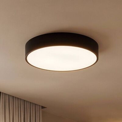 Plafondlamp Cleo 400 TEMAR LIGHTING, dimbaar, zwart, Woon-/ Eetkamer, metaal, Modern, Plafondlamp badkamer Plafondlamp Cleo 400 TEMAR LIGHTING, dimbaar, zwart, Woon-/ Eetkamer, metaal, Modern, Plafondlamp badkamer