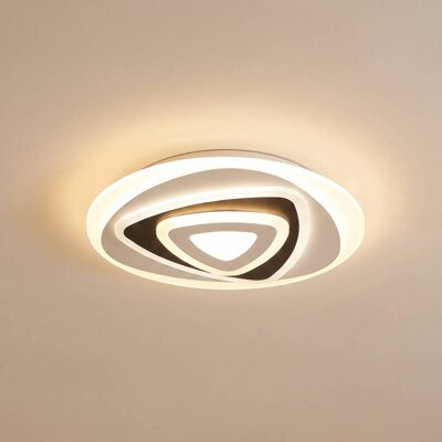 LED-plafondlamp Rebeka Lindby, dimbaar, wit / opaal, Woon-/ Eetkamer, Kunststof, Modern, LED plafondlamp LED-plafondlamp Rebeka Lindby, dimbaar, wit / opaal, Woon-/ Eetkamer, Kunststof, Modern, LED plafondlamp