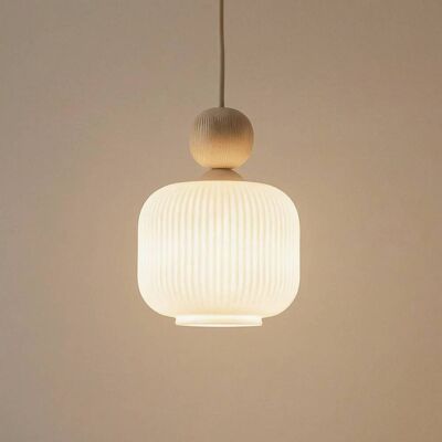 Glazen hanglamp Ballo TK Lighting, dimbaar, crème / amber, Woon-/ Eetkamer, Glas, hanglamp Glazen hanglamp Ballo TK Lighting, dimbaar, crème / amber, Woon-/ Eetkamer, Glas, hanglamp