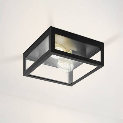 EGLO Plafondlamp Amezola, dimbaar, zwart, Badkamer, metaal, Modern, Plafondlamp badkamer EGLO Plafondlamp Amezola, dimbaar, zwart, Badkamer, metaal, Modern, Plafondlamp badkamer