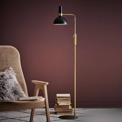 Markslöjd Vloerlamp Larry, dimbaar, zwart, Woon-/ Eetkamer, metaal, Modern, vloerlamp Markslöjd Vloerlamp Larry, dimbaar, zwart, Woon-/ Eetkamer, metaal, Modern, vloerlamp