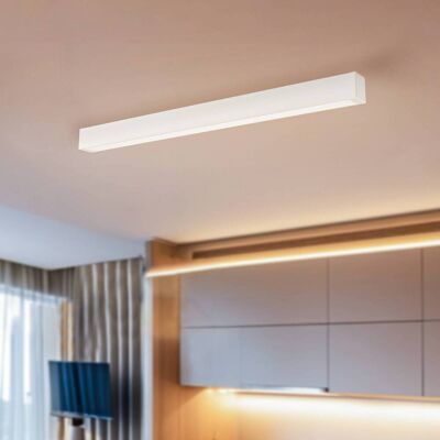 Euluna Plafondlamp Straight Nowodvorski Lighting, wit / opaal, Woon-/ Eetkamer, metaal, Modern, plafondlamp Euluna Plafondlamp Straight Nowodvorski Lighting, wit / opaal, Woon-/ Eetkamer, metaal, Modern, plafondlamp