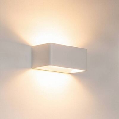 LED-wandlamp Karam Arcchio, wit / opaal, Woon-/ Eetkamer, Aluminium, Modern, LED wandlamp LED-wandlamp Karam Arcchio, wit / opaal, Woon-/ Eetkamer, Aluminium, Modern, LED wandlamp