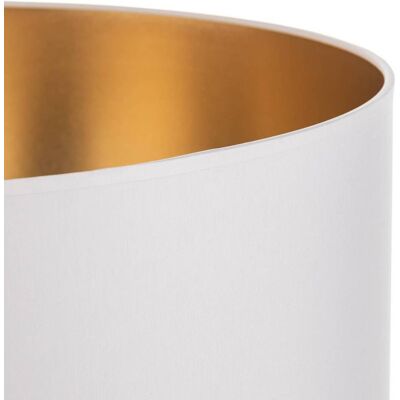 Lampenkap Alba, Ø 45 cm, E27, wit/goud Alba HELAM, wit / opaal, Woon-/ Eetkamer, Textiel / Stof / Zijde Lampenkap Alba, Ø 45 cm, E27, wit/goud Alba HELAM, wit / opaal, Woon-/ Eetkamer, Textiel / Stof / Zijde