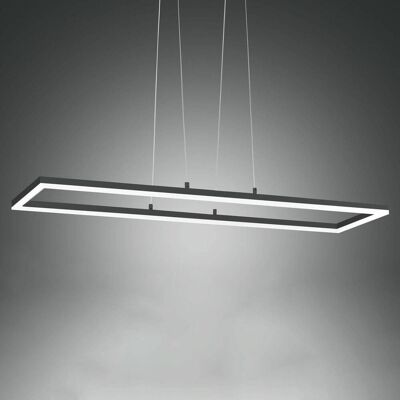 Fabas Luce Hanglamp Bard, dimbaar, zwart, Woon-/ Eetkamer, metaal, Modern Fabas Luce Hanglamp Bard, dimbaar, zwart, Woon-/ Eetkamer, metaal, Modern