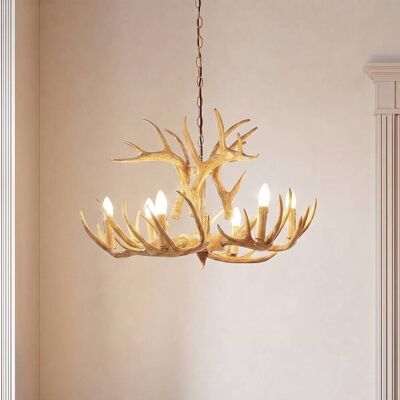 Hanglamp Fibi Lindby, dimbaar, bruin / roest, Woon-/ Eetkamer, Kunststof, Landelijk, hanglamp Hanglamp Fibi Lindby, dimbaar, bruin / roest, Woon-/ Eetkamer, Kunststof, Landelijk, hanglamp