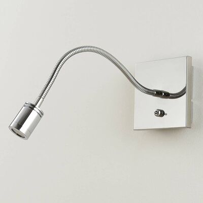 LED-wandlamp Berfin Lindby, chroom / zilver, Slaapkamer, metaal, Modern, LED wandlamp LED-wandlamp Berfin Lindby, chroom / zilver, Slaapkamer, metaal, Modern, LED wandlamp