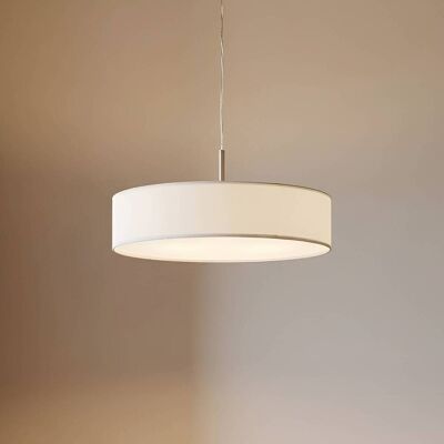 Hanglamp Sebatin Lindby, dimbaar, crème / amber, Keuken, Textiel / Stof / Zijde, Modern, Hanglamp Hanglamp Sebatin Lindby, dimbaar, crème / amber, Keuken, Textiel / Stof / Zijde, Modern, Hanglamp