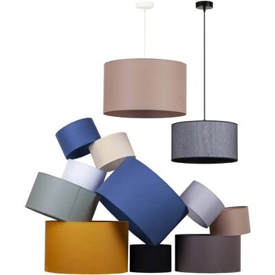 Lampenkap Roller Ø 50 cm, aardekleurig Duolla, bruin / roest, Textiel / Stof / Zijde Lampenkap Roller Ø 50 cm, aardekleurig Duolla, bruin / roest, Textiel / Stof / Zijde